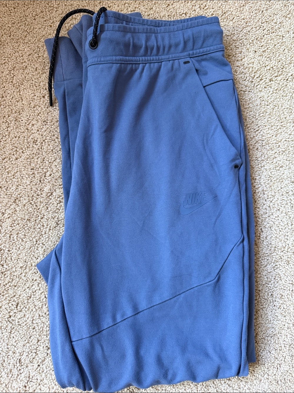 Nike Tech Lightweight Dusty Blue Pull-On Jogger Pants